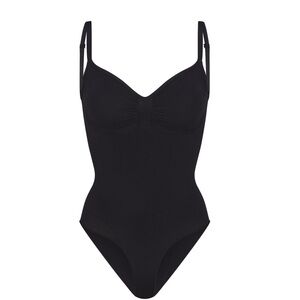 SKIMS Seamless Sculpt Brief Bodysuit Small/Medium NWOT Black Onyx